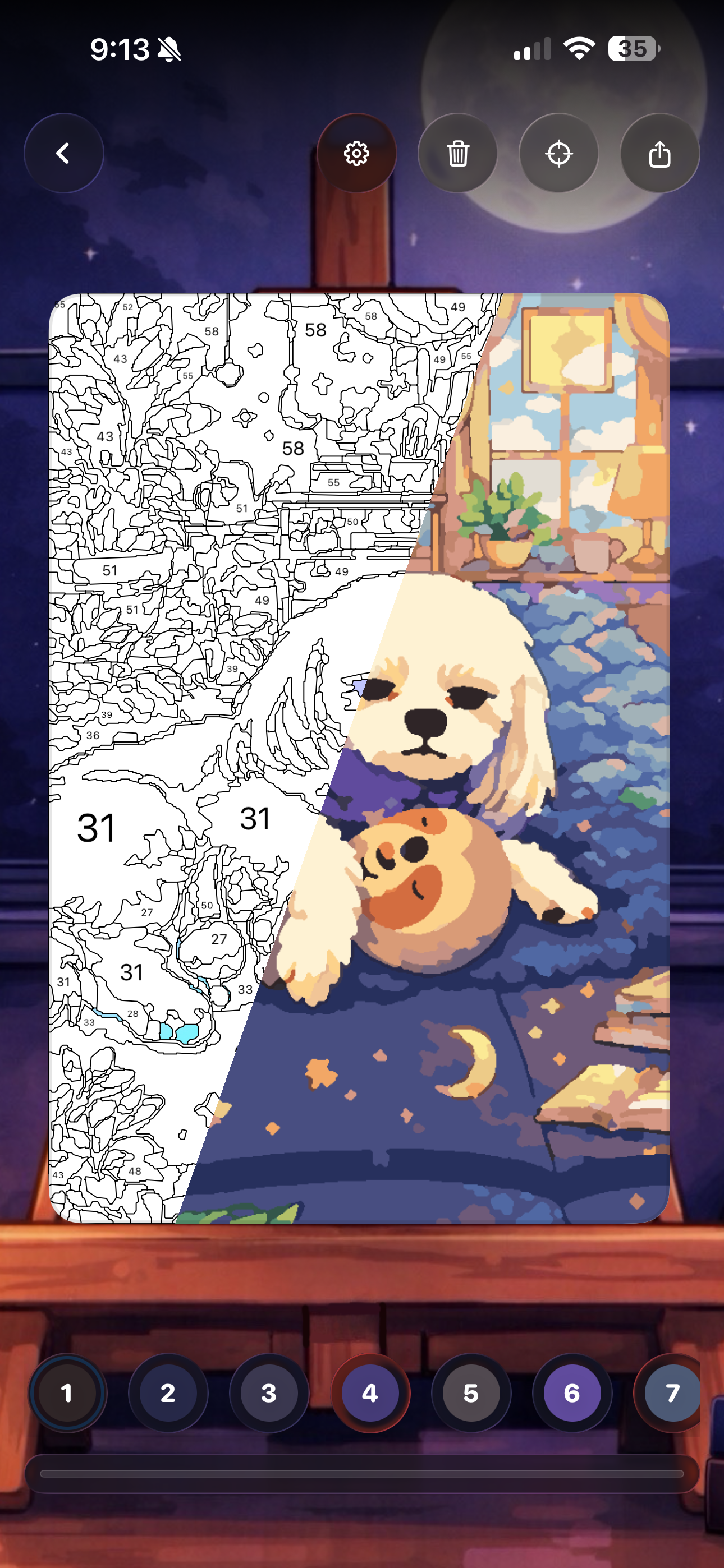 Screenshot of Nicola’s Number Canvas